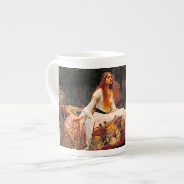 Waterhouse Lady of Shalott Bone China Mug (Front Left)