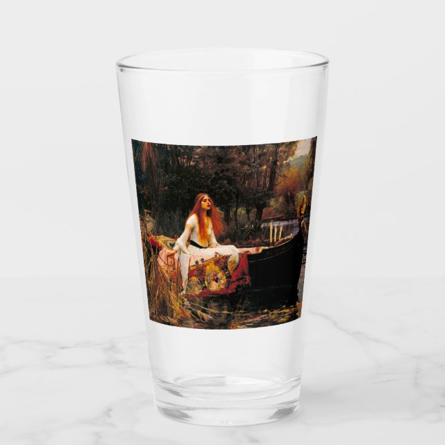 Waterhouse Lady of Shalott Glass (Front)