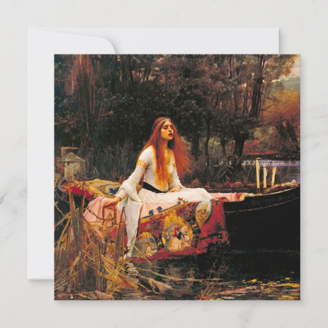 Waterhouse Lady of Shalott Invitation (Front)
