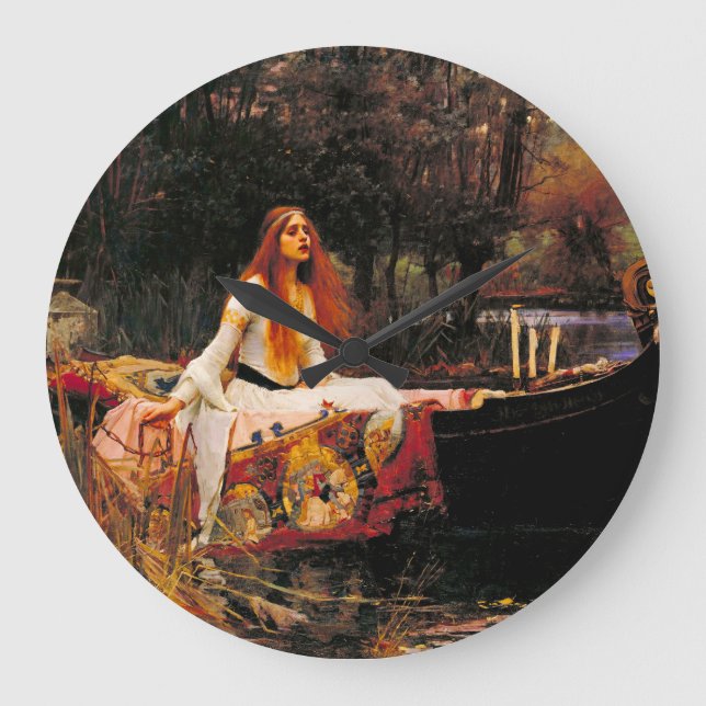 Waterhouse Lady of Shalott Large Clock (Front)