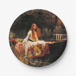Waterhouse Lady of Shalott Paper Plate