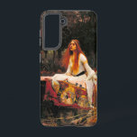 Waterhouse Lady of Shalott Samsung Galaxy Case<br><div class="desc">Samsung Galaxy Case featuring John William Waterhouse’s oil painting The Lady of Shalott (1888). A beautiful woman in a white dress escapes on a boat from her fate to look at all the world through a mirror and weave a tapestry from it—but upon viewing Prince Lancelot, the curse follows the...</div>