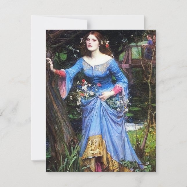 Waterhouse Ophelia Invitations (Front)