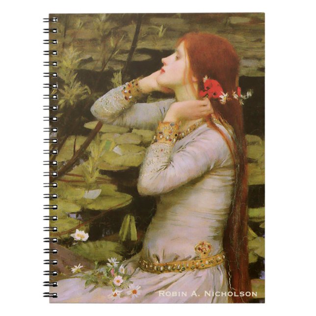 Waterhouse Ophelia Personalised Spiral Notebook (Front)