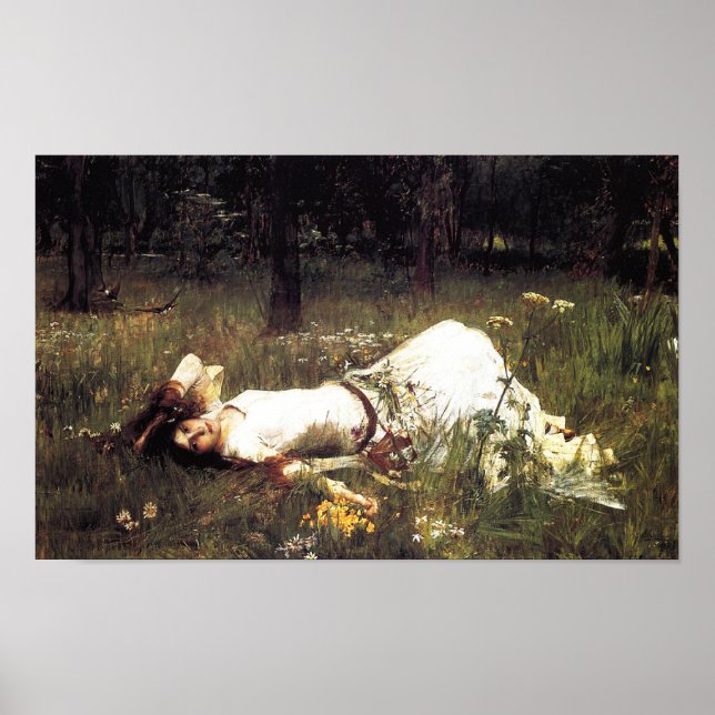 Waterhouse Ophelia Poster (Front)