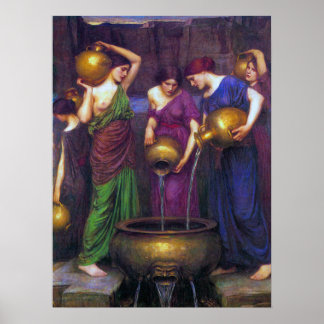 Waterhouse Painting The Danaïdes Poster