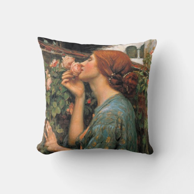 Waterhouse: Smell of Roses Cushion (Front)
