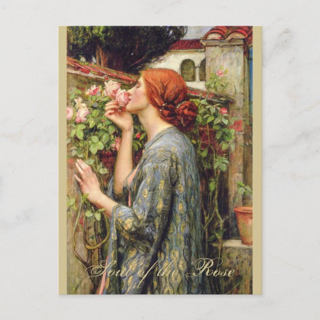 Waterhouse Soul of the Rose CC0737 Pre-Raphaelite Postcard (Front)