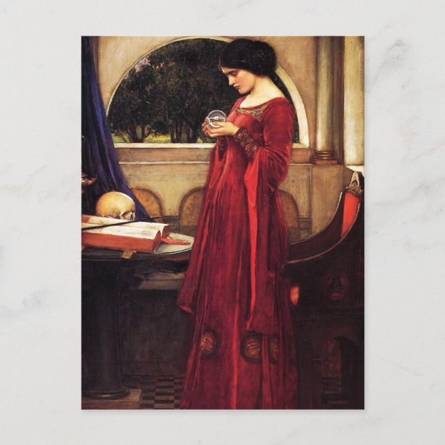 Waterhouse The Crystal Ball Postcard (Front)