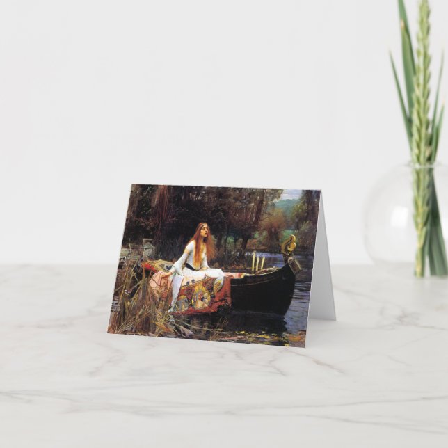 Waterhouse The Lady of Shalott Note Card (Front)