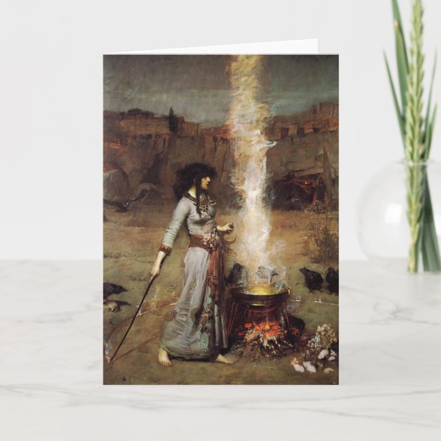 Waterhouse The Magic Circle Greeting Card (Front)