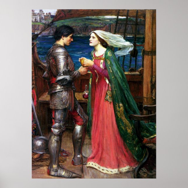 Waterhouse Tristan and Isolde Poster (Front)