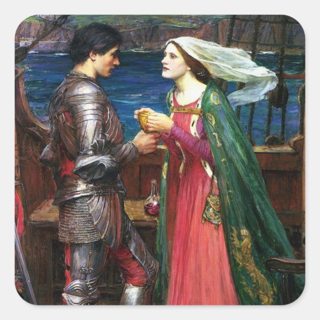 Waterhouse Tristan and Isolde Stickers (Front)