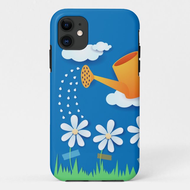 Watering can and flowers, iPhone 5 case (Back)