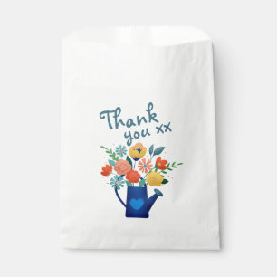 Watering Can Full of Flowers Modern Thank You Favour Bags