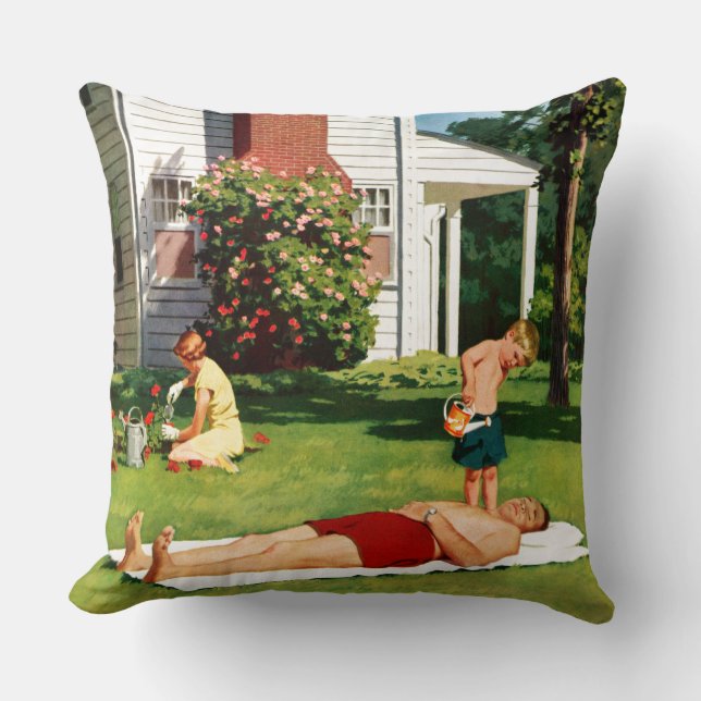 Watering Father Cushion (Front)
