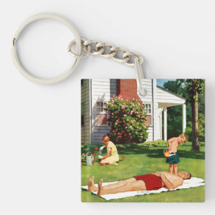 Watering Father Key Ring