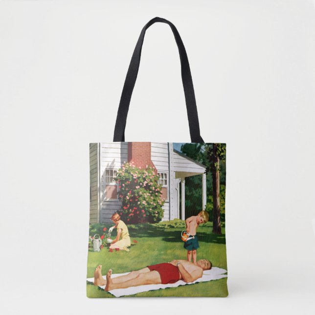 Watering Father Tote Bag (Front)