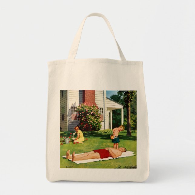Watering Father Tote Bag (Front)