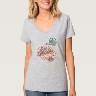 Watering My Brain Cells - Mental Health Awareness T-Shirt