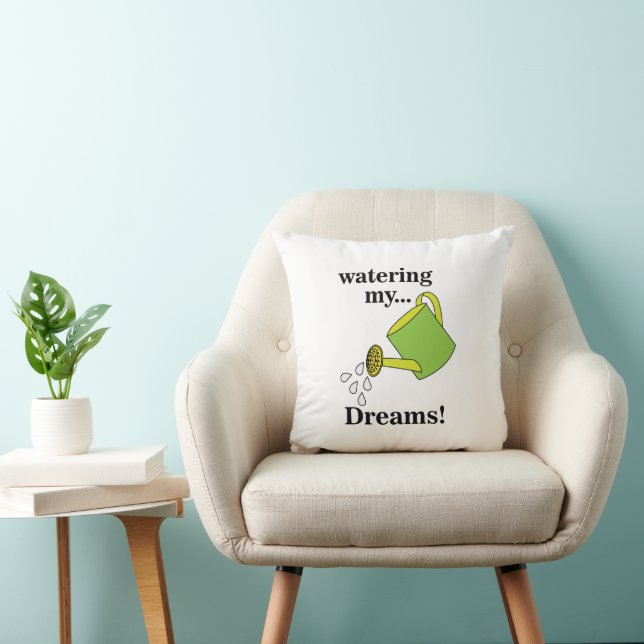 Watering My Dreams Watering Can Cushion (Chair)