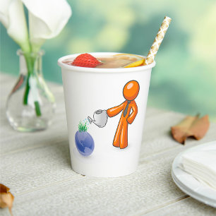 Watering The Earth Paper Cups