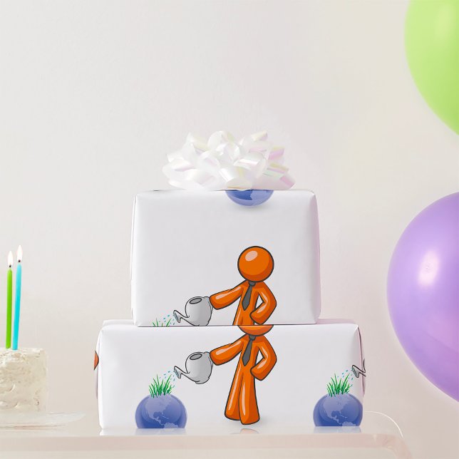 Watering The Earth Wrapping Paper (Creator Uploaded)