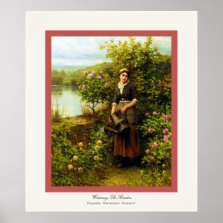 Watering The Garden ~ Daniel Ridgway Knight Poster