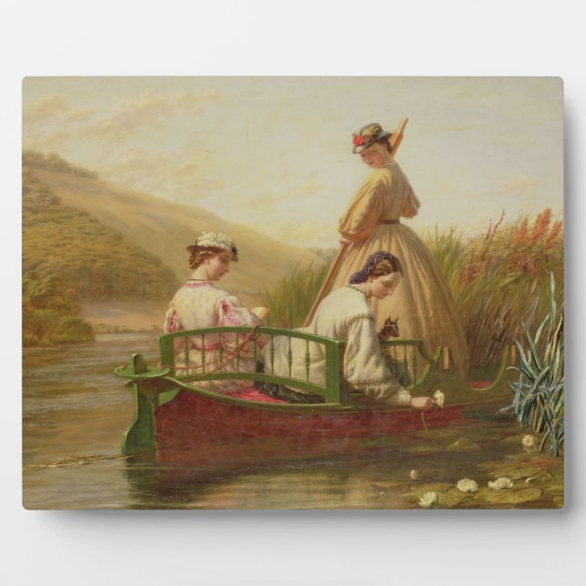 Waterlilies, 1864 (oil on canvas) plaque (Front)
