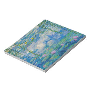 Waterlilies, 1916-1919 by Claude Monet Notepad
