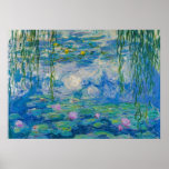 Waterlilies, 1916-1919 by Claude Monet Poster<br><div class="desc">Claude Monet - Waterlilies,  1916-1919. Oscar-Claude Monet (1840-1926) was a French painter and founder of impressionist painting who is seen as a key precursor to modernism,  especially in his attempts to paint nature as he perceived it.</div>