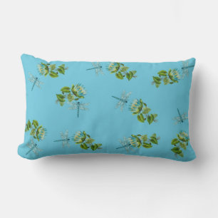 Waterlilies and Dragonflies Lumbar Cushion
