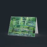 Waterlilies and Japanese Bridge, Claude Monet Card<br><div class="desc">Oil on canvas 35 5/8 in. x 35 5/16 in. Princeton University Art Museum, Princeton New Jersey "Waterlilies and Japanese Bridge by French Impressionist painter, Claude Monet. This Japanese footbridge was built over his lily pond by 1895. By 1899 he had made the first series of paintings that focused on...</div>