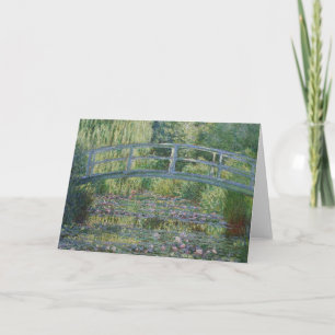 Waterlilies and Japanese Footbridge  Card