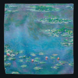 Waterlilies by Claude Monet Fine Art Painting Bandana<br><div class="desc">Beautiful masterpiece by Claude Monet - Water Lilies from his garden at Giverny,  France. One of the most famous fine art paintings in art history and a beautiful example of impressionism. This is truly a wonderful artwork and a great gift for art lover.</div>