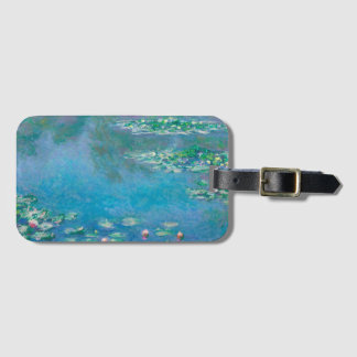 Waterlilies by Claude Monet Fine Art Painting Luggage Tag