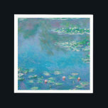 Waterlilies by Claude Monet Fine Art Painting Napkin<br><div class="desc">Beautiful masterpiece by Claude Monet - Water Lilies from his garden at Giverny,  France. One of the most famous fine art paintings in art history and a beautiful example of impressionism. This is truly a wonderful artwork and a great gift for art lover.</div>