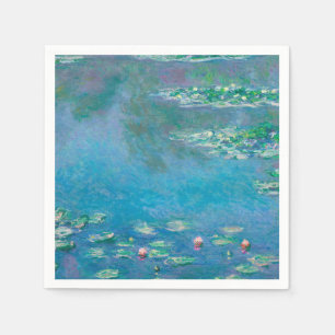 Waterlilies by Claude Monet Fine Art Painting Napkin