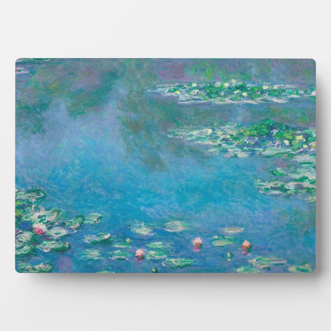 Waterlilies by Claude Monet Fine Art Painting Plaque (Front)