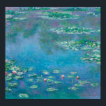Waterlilies by Claude Monet Fine Art Painting Poster<br><div class="desc">Beautiful masterpiece by Claude Monet - Water Lilies from his garden at Giverny,  France. One of the most famous fine art paintings in art history and a beautiful example of impressionism. This is truly a wonderful artwork and a great gift for art lover.</div>