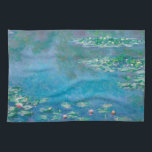 Waterlilies by Claude Monet Fine Art Painting Tea Towel<br><div class="desc">Beautiful masterpiece by Claude Monet - Water Lilies from his garden at Giverny,  France. One of the most famous fine art paintings in art history and a beautiful example of impressionism. This is truly a wonderful artwork and a great gift for art lover.</div>