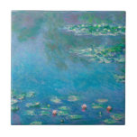 Waterlilies by Claude Monet Fine Art Painting Tile<br><div class="desc">Beautiful masterpiece by Claude Monet - Water Lilies from his garden at Giverny,  France. One of the most famous fine art paintings in art history and a beautiful example of impressionism. This is truly a wonderful artwork and a great gift for art lover.</div>