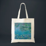 Waterlilies by Claude Monet Fine Art Painting Tote Bag<br><div class="desc">Beautiful masterpiece by Claude Monet - Water Lilies from his garden at Giverny,  France. One of the most famous fine art paintings in art history and a beautiful example of impressionism. This is truly a wonderful artwork and a great gift for art lover.</div>
