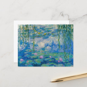 Waterlilies by Claude Monet Holiday Postcard