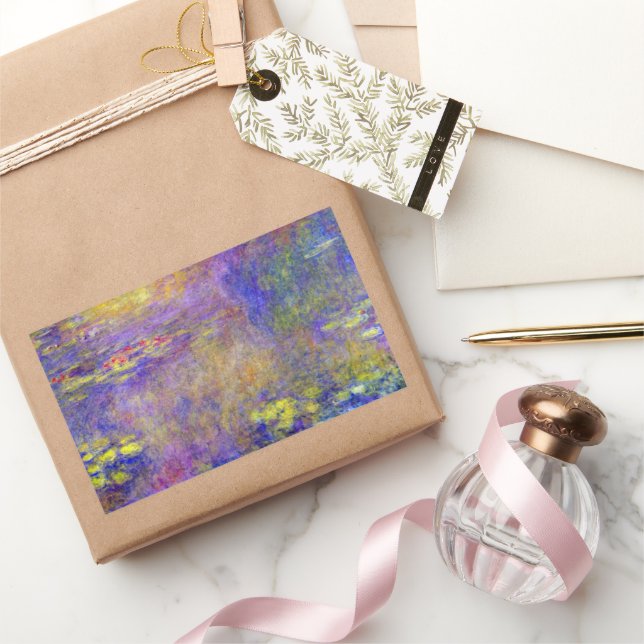 Waterlilies by Claude Monet Rectangular Sticker (Gifting)