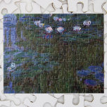 Waterlilies by Claude Monet, Vintage Fine Art Jigsaw Puzzle<br><div class="desc">Waterlilies by Claude Monet is a vintage impressionism fine art nature painting featuring waterlilies in a pond in Monet's garden at his home in Giverny, France. The deep green of the weeping willow trees are casting a reflection in the pond. Claude Monet enjoyed painting "en plein air" or "in the...</div>