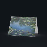 Waterlilies by Claude Monet, Vintage Flowers Card<br><div class="desc">Water Lilies (1906) by Claude Monet is a vintage impressionism fine art landscape floral painting. It is one of many variations of water lily paintings that Monet painted in his flower garden in Giverny, France. Waterlily flowers in a spring season pond. About the artist: Claude Monet (1840-1926) was a founder...</div>