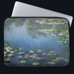 Waterlilies by Claude Monet, Vintage Flowers Laptop Sleeve<br><div class="desc">Water Lilies (1906) by Claude Monet is a vintage impressionism fine art landscape floral painting. It is one of many variations of water lily paintings that Monet painted in his flower garden in Giverny, France. Waterlily flowers in a spring season pond. About the artist: Claude Monet (1840-1926) was a founder...</div>