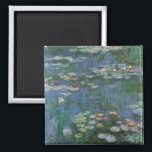Waterlilies by Claude Monet, Vintage Flowers Magnet<br><div class="desc">Waterlilies (1916) by Claude Monet. Water Lilies is a vintage impressionism fine art floral painting. Monet's spring season flower garden in Giverny, France. This landscape is one of many variations of water lily paintings that Monet painted by his pond. About the artist: Claude Monet (1840-1926) was a founder of the...</div>