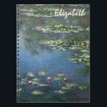 Waterlilies by Claude Monet, Vintage Flowers Notebook<br><div class="desc">Water Lilies (1906) by Claude Monet is a vintage impressionism fine art landscape floral painting. It is one of many variations of water lily paintings that Monet painted in his flower garden in Giverny, France. Waterlily flowers in a spring season pond. About the artist: Claude Monet (1840-1926) was a founder...</div>